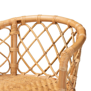 Baxton Studio bali Orchard Rattan Counter Stool - Modern Bohemian Design with Ergonomic Comfort & Natural Charm Orchard-Rattan-CS