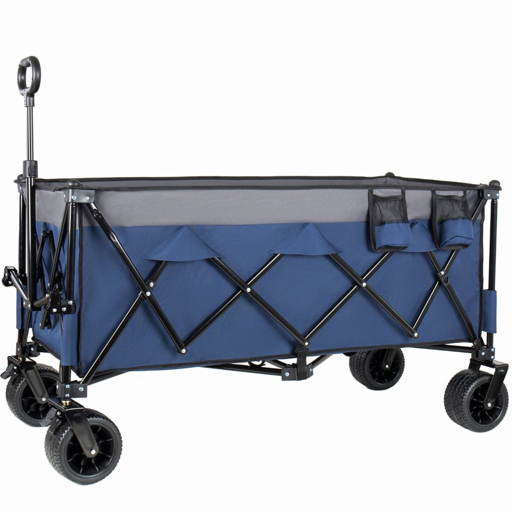English Elm 51-inch Heavy Duty Folding Utility Wagon with Steel Frame and 480lb Hauling Capacity W2932P417638