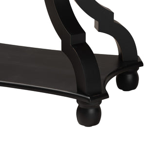 Baxton Studio Baxton Studio Cianna Classic End Table for Elegant Living Spaces with Open Shelf and Timeless Design Black JY21A025-Black-Wooden-ET