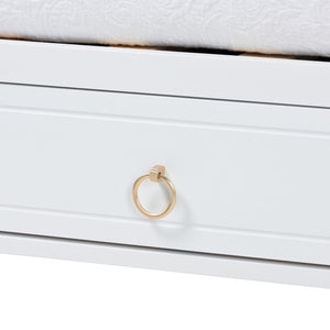 Baxton Studio Baxton Studio Classic White Wood Twin Daybed with 3 Storage Drawers for Elegant Comfort & Style Lowri-White-Daybed-3DW-Twin