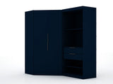 Manhattan Comfort Mulberry Contemporary - Modern Wardrobe/ Armoire/ Closet Tatiana Midnight Blue 125GMC4