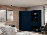 Manhattan Comfort Mulberry Contemporary - Modern Wardrobe/ Armoire/ Closet Tatiana Midnight Blue 125GMC4