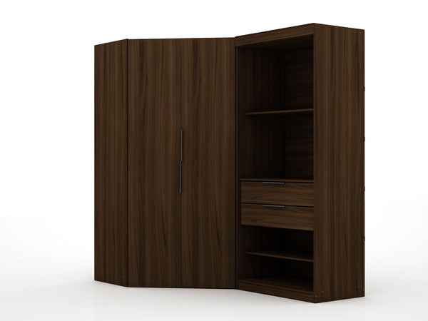 Manhattan Comfort Mulberry Contemporary - Modern Wardrobe/ Armoire/ Closet Brown 125GMC5
