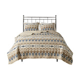 Woolrich Montana Lodge/Cabin Printed Cotton Oversized Quilt Mini Set WR13-2948 Tan