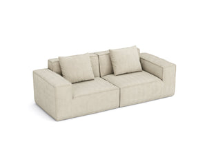 English Elm Modular Corduroy Velvet Sleeper Sofa Convertible Two Piece Set for Living Rooms W3147S00006