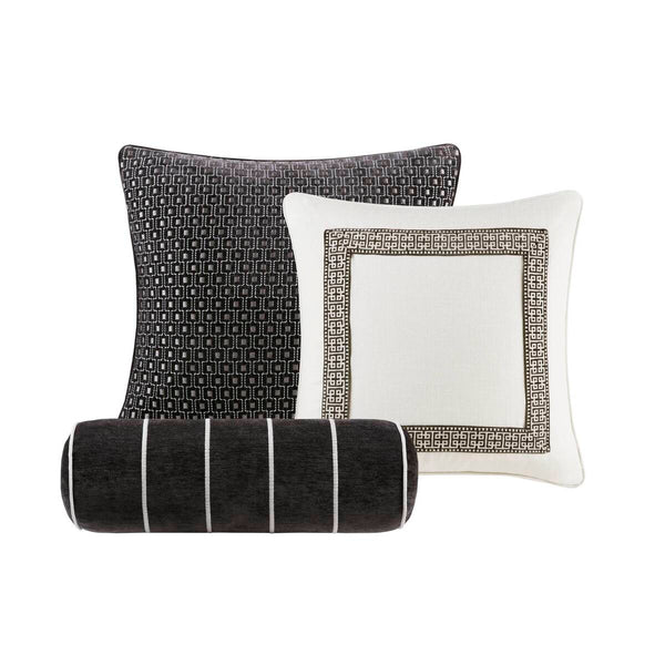 JLA Home Madison Park Signature - Embroidery Greek-Key Oversized Comforter Set with Plush 300gsm Fill, Brushed Microfiber, OEKO-TEX certified 96 L x 110 W x 1.5H MPS10-599