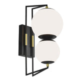 Cosmos 18.5'' High Integrated LED Outdoor Sconce - Matte Black Satin Brass 1261-MBSB-MA Norwell