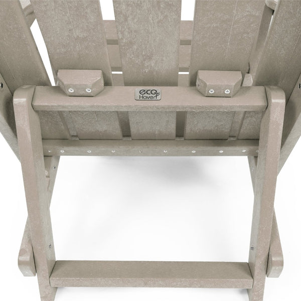 English Elm Shoreline Recycled Hdpe Folding Adirondack Chair Fully Assembled Modern Patio Seating Sand B2745P409685