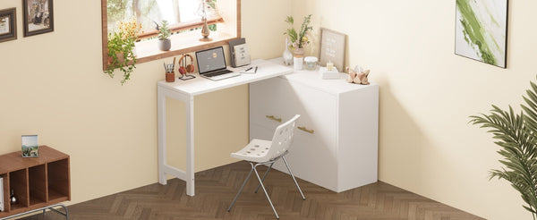 English Elm Twin Murphy Cabinet Bed with Folding Desk Mdf Frame Guest Room White Finish N733S272603K
