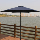 IDEAZ Blue Umbrella Round Resin Base Navy 1262GCT