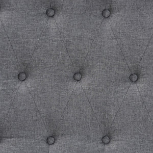 Baxton Studio Baxton Studio Harumi Classic Grey Upholstered King Headboard with Adjustable Walnut Frame Design MG9765-Dark Grey/Walnut-HB-King