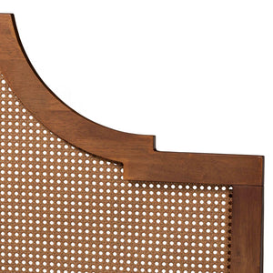 Baxton Studio Baxton Studio Francine Mid-Century Modern Woven Rattan Bed with Adjustable Headboard Heights King MG9774/97043-King