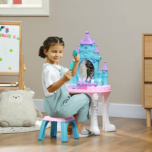 English Elm Qaba Kids Castle Vanity Set With Mirror, Lights, Music & 18 Accessories For Creative Play Ages 3-6 W2225P249751-GIGA