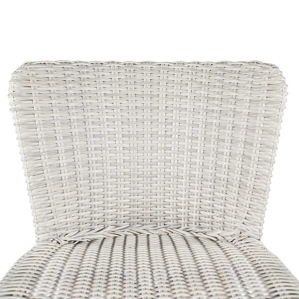 English Elm Christopher Knight Home® - Lymington Outdoor Bar Stool Set of 2 — Durable Acacia & Wicker Craft, Ergonomic 105° Backrest Comfort LIGHT GREY,Teak N775P278094G