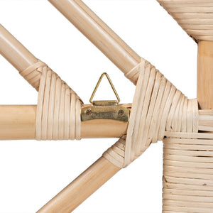 Baxton Studio bali Jayliah Queen Size Standalone Headboard - Handcrafted Natural Rattan in Modern Bohemian Style WS004-Rattan-HB-Queen