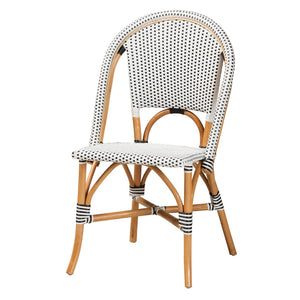 Baxton Studio Baxton Studio Genica 5-Piece Bistro Set - Classic French Style with Durable Rattan & Woven Design Myrthe-Rattan-5PC Dining Set