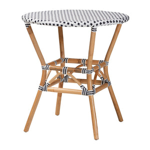 Baxton Studio Baxton Studio Genica 5-Piece Bistro Set - Classic French Style with Durable Rattan & Woven Design Myrthe-Rattan-5PC Dining Set