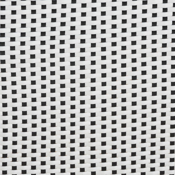 Baxton Studio bali Genica Classic French Bistro Chair - Black & White Weaving with Natural Rattan for Indoors & Outdoors DC613-Rattan-DC No Arm