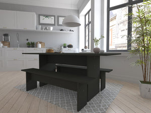 NoMad 67.91 Dining Set of 3 in Grey 126GMC9 Manhattan Comfort