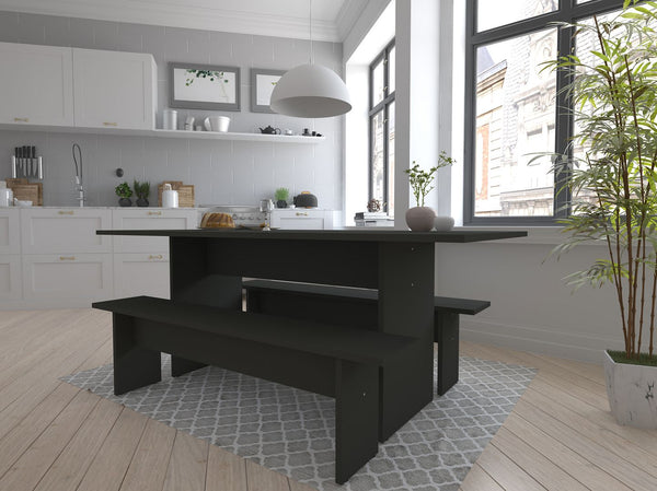 NoMad 67.91 Dining Set of 3 in Grey 126GMC9 Manhattan Comfort