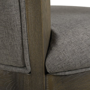 English Elm Jennifer Taylor Home - Williams 27In Swivel Counter Height Bar Stool In Heathered Grey Linen - Stylish Comfort And Durability B2719P238371