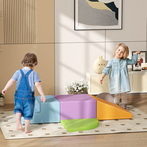 English Elm Qaba 4 Piece Foam Toddler Climbing Set with Modular Blocks for Indoor Play W2225P229244