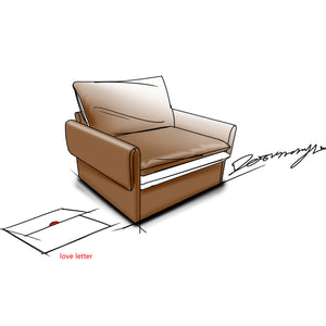 English Elm Modern Oversized Accent Chair – Versatile Single Sofa Lounge For Living Room & Bedroom Comfort W2997P294037