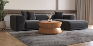 New Pacific Direct Bernie Round Coffee Table - Stunning 36" Drum-style Design In Java Brown, Perfect For Living Rooms! Java Brown  1270008-npd