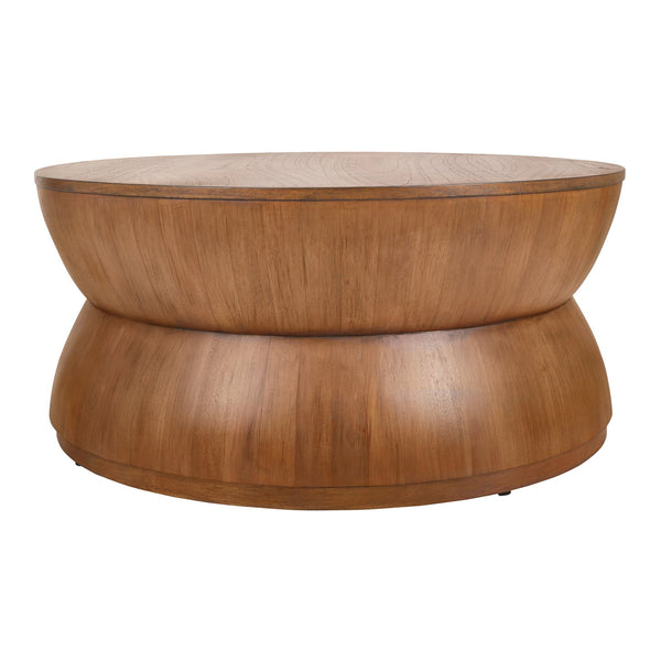 New Pacific Direct Bernie Round Coffee Table - Stunning 36" Drum-style Design In Java Brown, Perfect For Living Rooms! Java Brown  1270008-npd