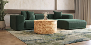 New Pacific Direct Arsenio Burl Wood Round Coffee Table - Unique Patterns, Modern Sophistication For Stylish Living Spaces Natural Burl  1270010-na-npd