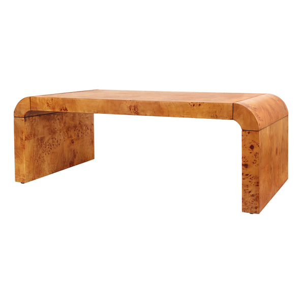 New Pacific Direct Adriel Burl Wood Coffee Table – Stunning Natural Beauty With Unique Patterns For Modern Sophistication Golden Brown Burl  1270012-go-npd