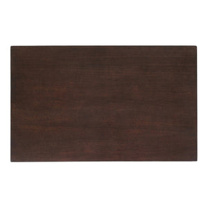 New Pacific Direct Callan Elegant Nightstand With 2 Drawers - Tri-toned Walnut, Black & Burl Wood, Gold Legs Dark Walnut  1270014-npd