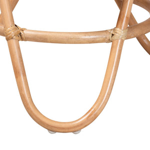 Baxton Studio bali Jacinda Handcrafted Natural Rattan End Table - Modern Bohemian Design for Chic Interiors DC785-Rattan-ET