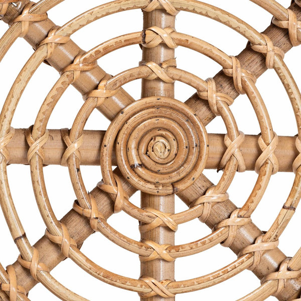 Baxton Studio bali Jacinda Handcrafted Natural Rattan End Table - Modern Bohemian Design for Chic Interiors DC785-Rattan-ET