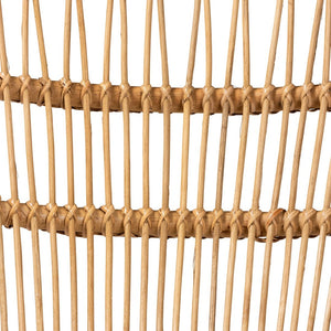 Baxton Studio bali Earvin Modern Bohemian Rattan Armchair - Handcrafted, Ergonomic Design for Stylish Living Spaces DC8005-Rattan-CC