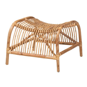 Baxton Studio Baxton Studio Lamaria Handcrafted Rattan Chair & Footstool Set - Modern Bohémien Comfort & Style DC9099-Rattan-2PC Set