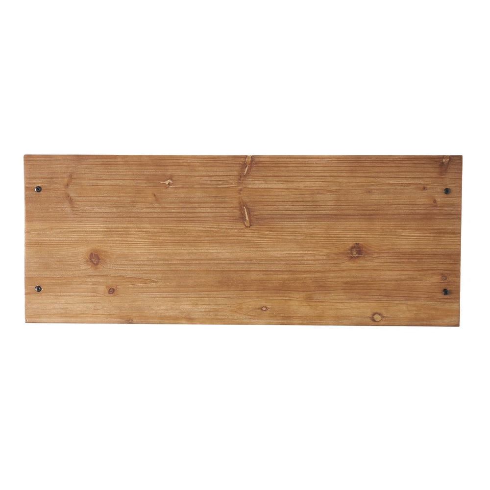 English Elm Christopher Knight Home® - Fir Wood Industrial 4-Shelf Etagere Bookcase with Iron X‑Frame, Natural Fir Shelves, Sturdy Storage Decor 57881.00