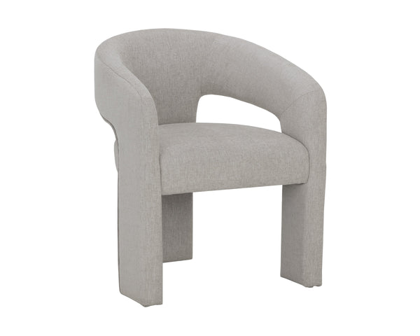 Sunpan Isidore Dining Chair - Contemporary Elegance with Curved Backrest and Clean Lines for Stylish Comfort Ernst Sandstone