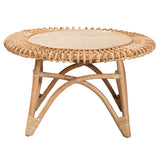 Baxton Studio Bali & Pari Elani Modern Bohemian Natural Rattan Coffee Table