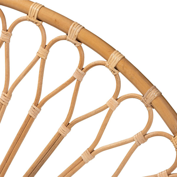 Baxton Studio bali Perenna Modern Bohemian Natural Rattan Headboard - Handcrafted, Stylish, and Effortlessly Chic Queen DC9045-Rattan-HB-Queen