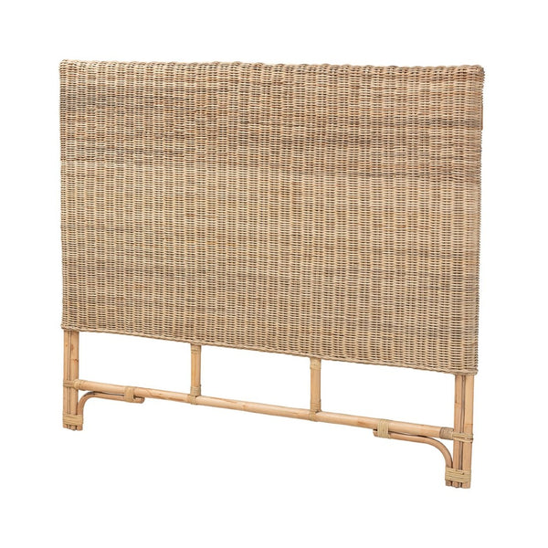 Baxton Studio bali Cantara Modern Bohemian Rattan Queen Headboard - Handcrafted, Lightweight & Eco-Friendly Design DC9048-Rattan-HB-Queen