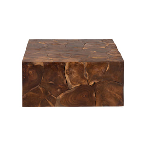 Bali & Pari Eldora Solid Teak Root Coffee Table Handcrafted Organic Live Edge