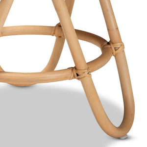 Baxton Studio bali Rinjani Modern Bohemian Natural Rattan End Table - Stylish Accent for Living Room & Lounge Rinjani-Rattan-ET