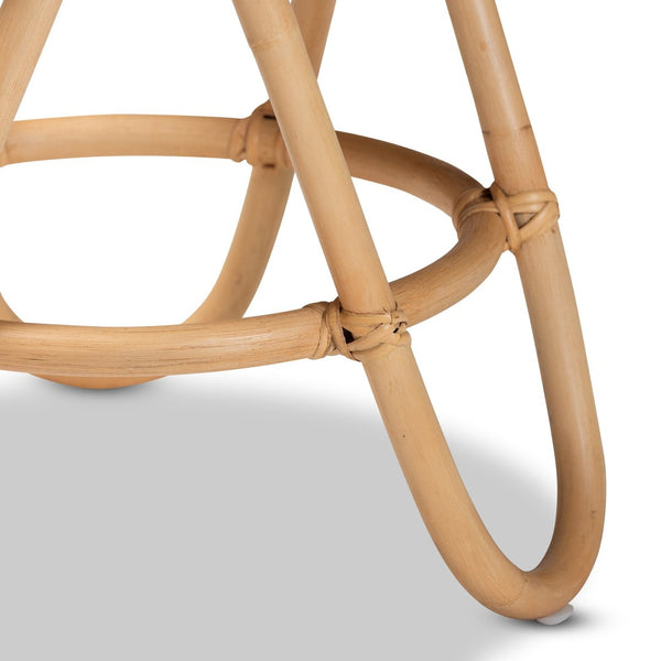 Baxton Studio bali Rinjani Modern Bohemian Natural Rattan End Table - Stylish Accent for Living Room & Lounge Rinjani-Rattan-ET