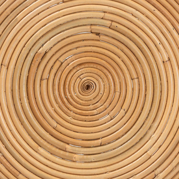 Baxton Studio bali Rinjani Modern Bohemian Natural Rattan End Table - Stylish Accent for Living Room & Lounge Rinjani-Rattan-ET