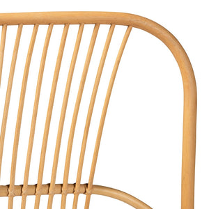 Baxton Studio bali Laina Handcrafted Bohemian Rattan Queen Headboard - Modern Wall-Mount for Effortless Elegance 0678B-Rattan-HB-Queen