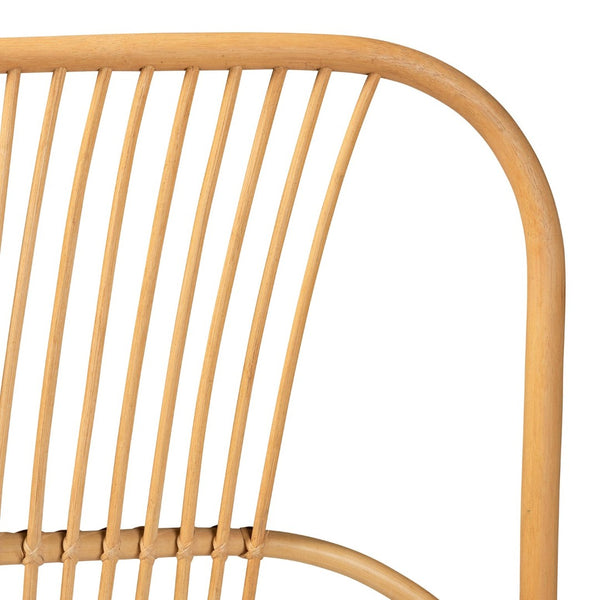 Baxton Studio bali Laina Handcrafted Bohemian Rattan Queen Headboard - Modern Wall-Mount for Effortless Elegance 0678B-Rattan-HB-Queen