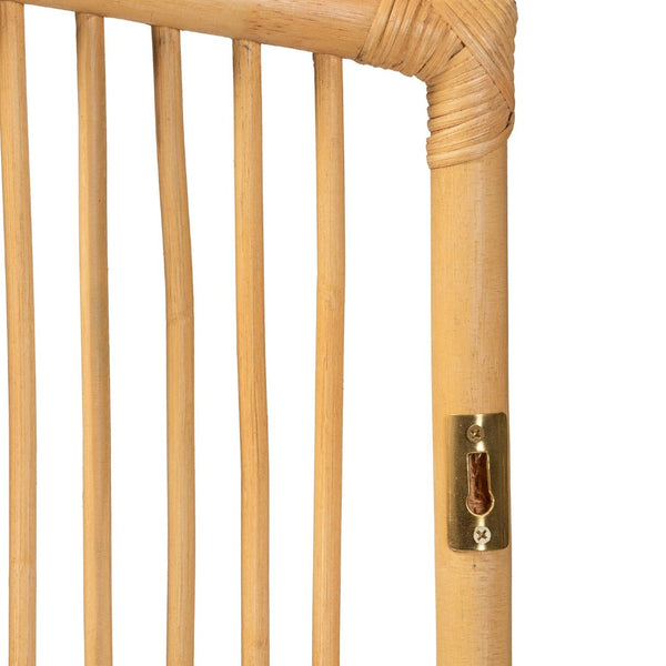 Baxton Studio bali Bali Malvina Modern Bohemian Rattan Queen Size Wall-Mount Headboard - Handcrafted Tropical Elegance 0682B-Rattan-HB-Queen