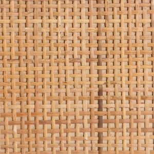 Baxton Studio bali Vivan Modern Bohemian Nightstand - Natural Rattan & Mahogany 1-Door Bedside Cabinet, 29.5"H Vivan-Mahogany-NS