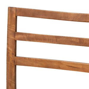 Baxton Studio bali Arthur Mid-Century Modern Dining Chair Set - 2-Piece Walnut Mahogany & Natural Rattan Design Arthur-Teak-DC